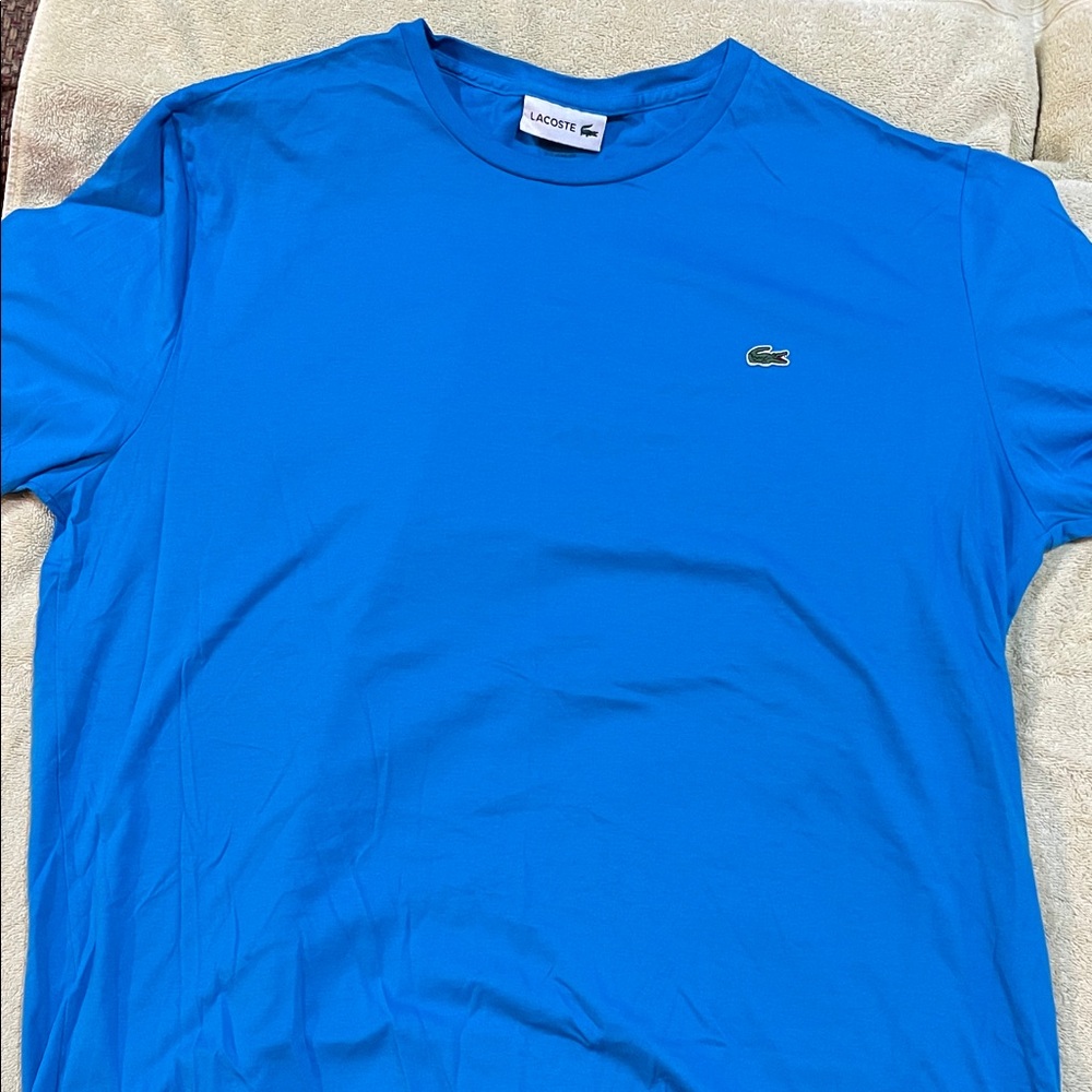 Lacoste Men's Vibrant Blue Short Sleeve Tee